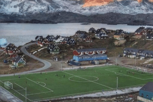 Terrain de foot de Barrow en Alaska